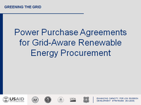 Power Purchase Agreements for Grid-Aware Renewable Energy Procurement