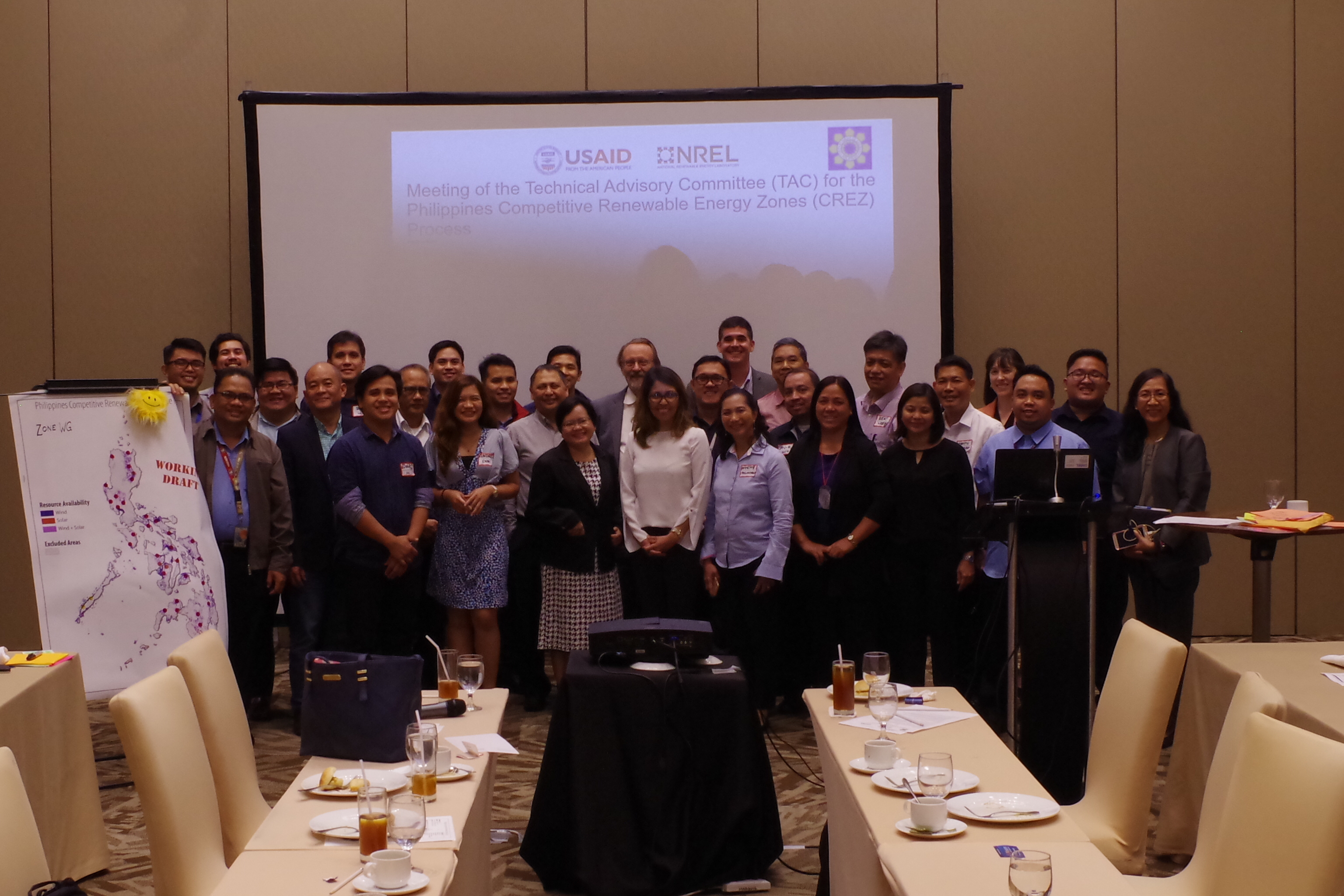 A meeting from the Philippines CREZ TAC Meeting, 2018