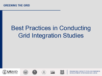 Presentation - Best Practices in Conducting Grid Integration Studies
