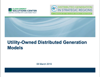 Utility-Owned Distributed Generation Models